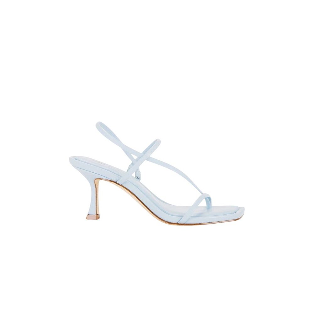Steve Madden Locke Sandals in Blue Leather 7 New with Box Womens High Heels - Picture 4 of 15